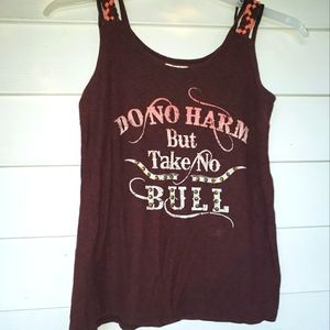 Tank top, screen print, small, rodeo, western , cute, fun , concert, festival
